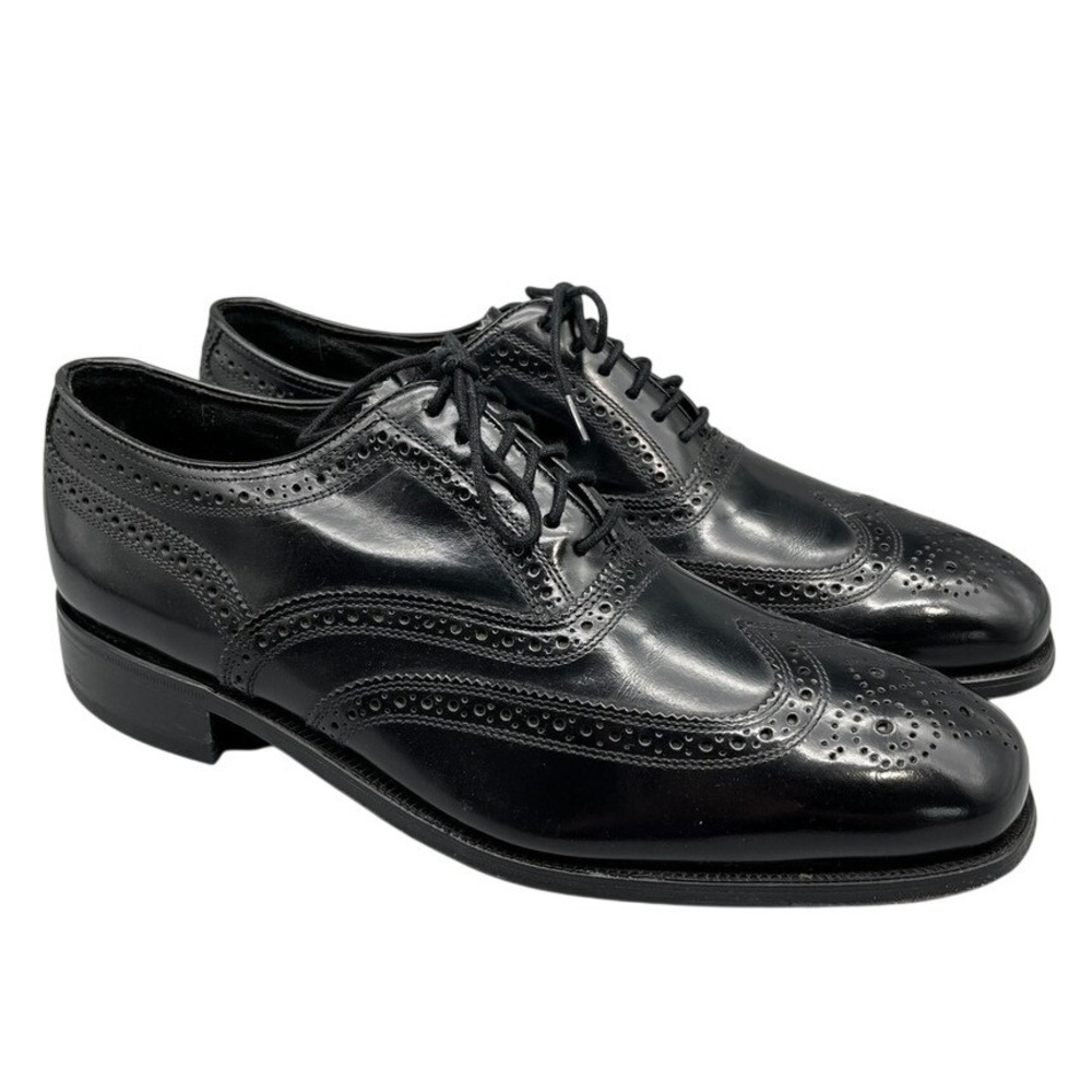 Florsheim Shoes Mens 9.5D Leather Wingtip Oxford‎ Heritage Executive Classic Fit